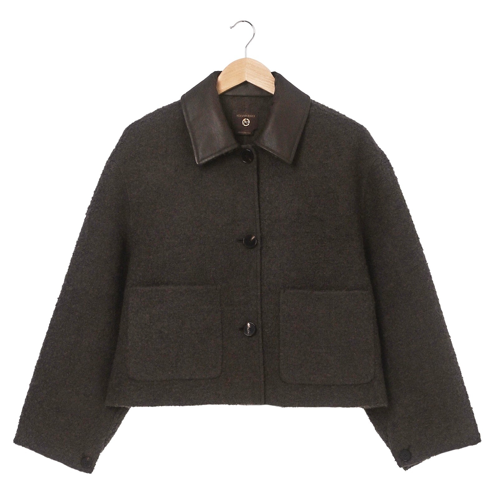 Exclusive Bouclé Wool Jacket – Brown – Adamsbro International
