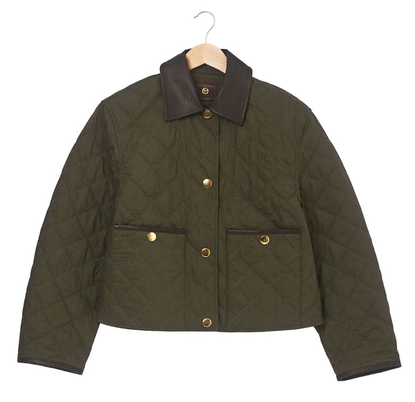 Exclusive Quilted Barn Jacket – Olive