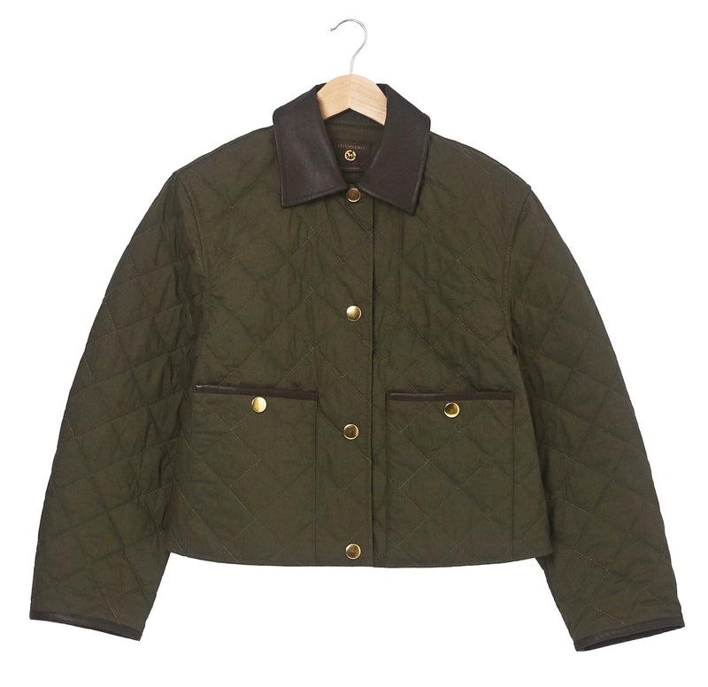 Exclusive Quilted Barn Jacket – Olive