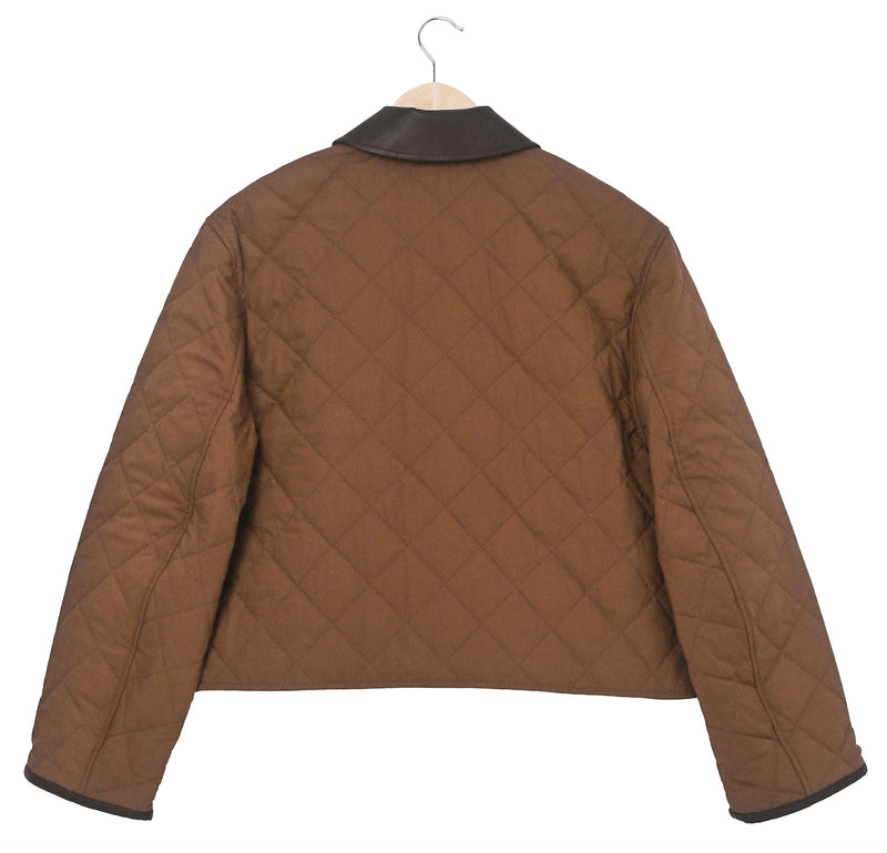 Exclusive Quilted Barn Jacket – Brown