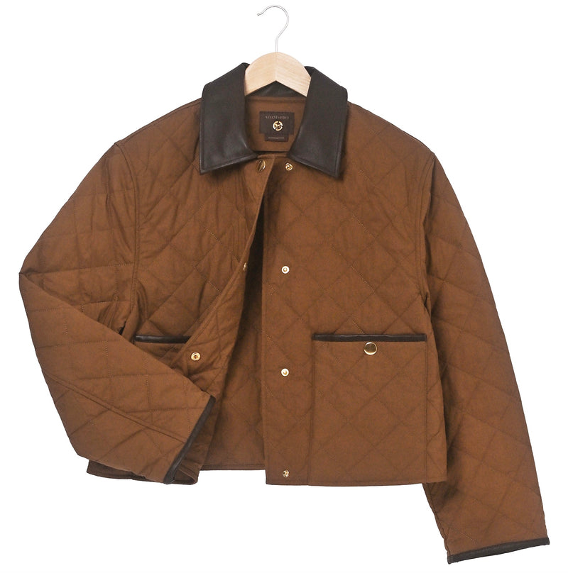 Exclusive Quilted Barn Jacket – Brown