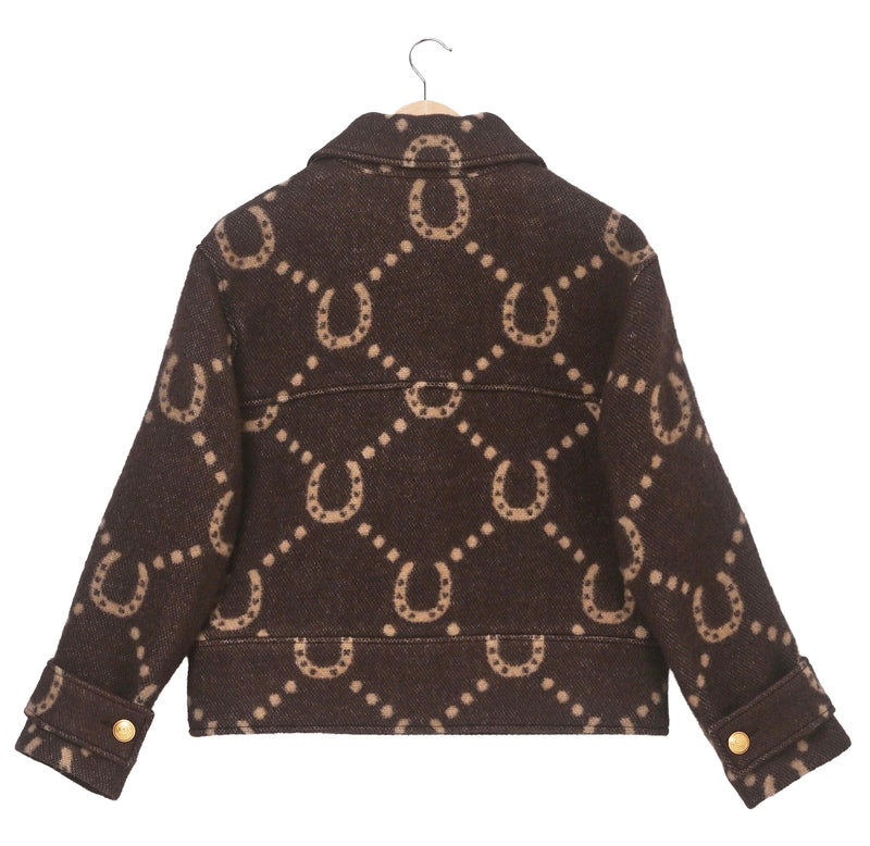 Horseshoe Lambswool Blanket Jacket