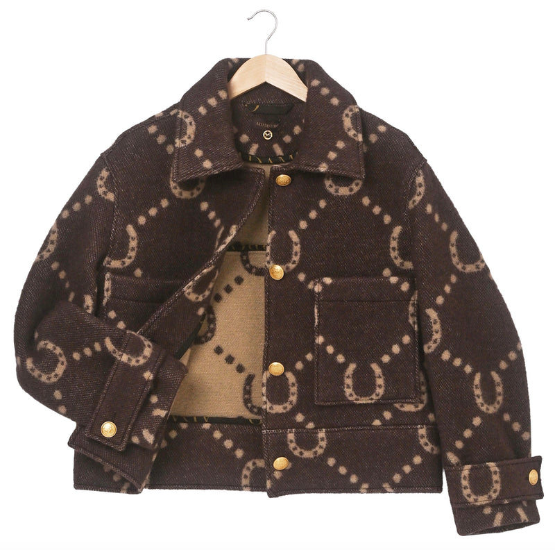 Horseshoe Lambswool Blanket Jacket