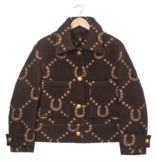 Horseshoe Lambswool Blanket Jacket