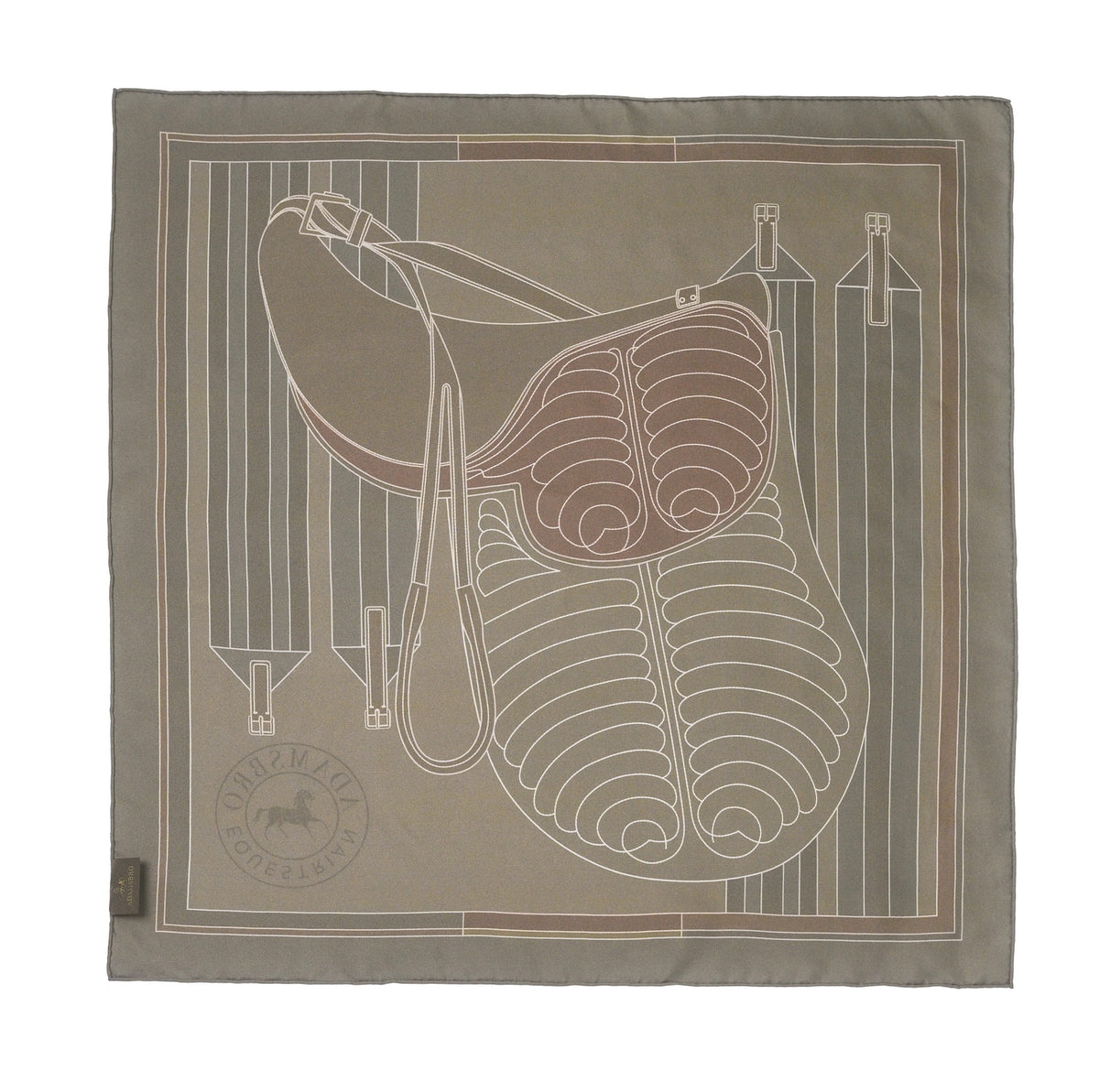 Mulberry Silk Scarf Saddle Olive