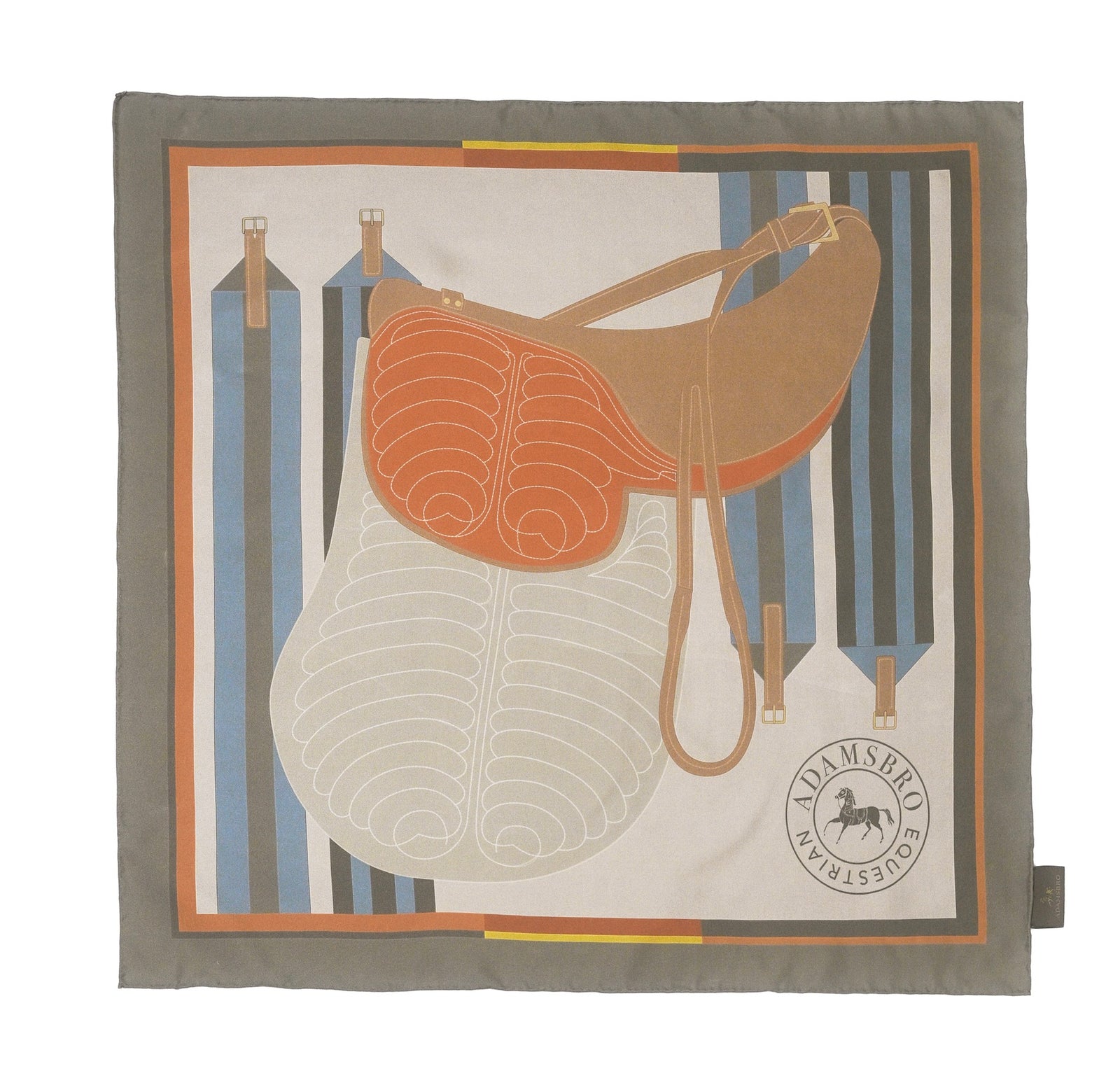 SILK SCARF SADDLE OLIVE – Adamsbro International