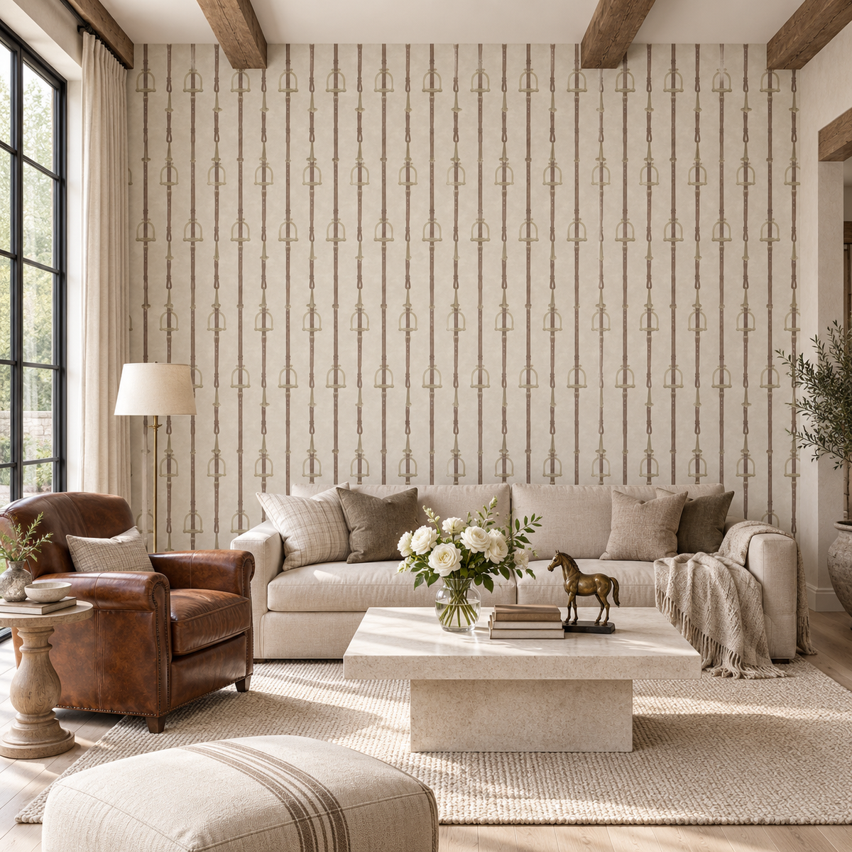 17-09-035-04 Wallpaper Stirrup Stripe Nature