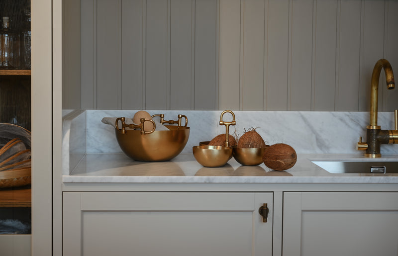 Triple Nut Bowl Brass