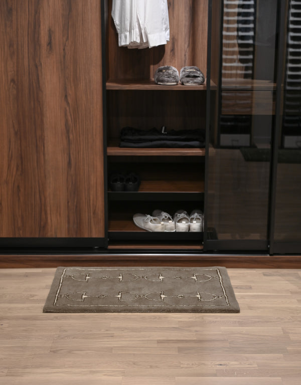 TAUPE RUG 100% wool