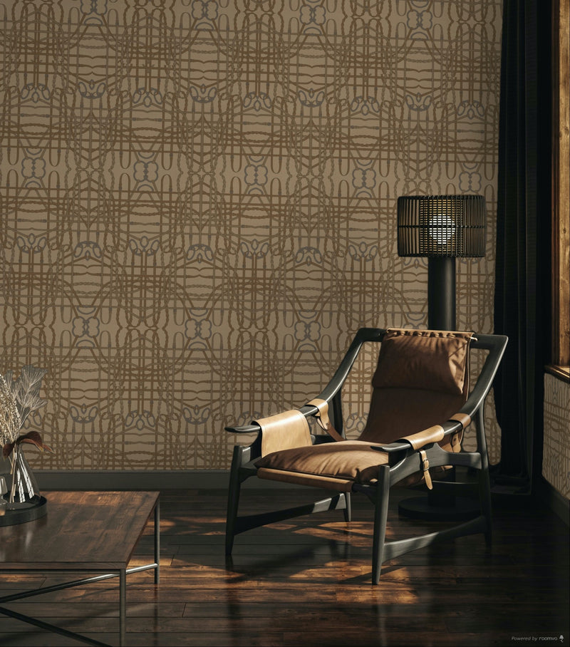 17-09-024-20 Wallpaper Bridle Caramel