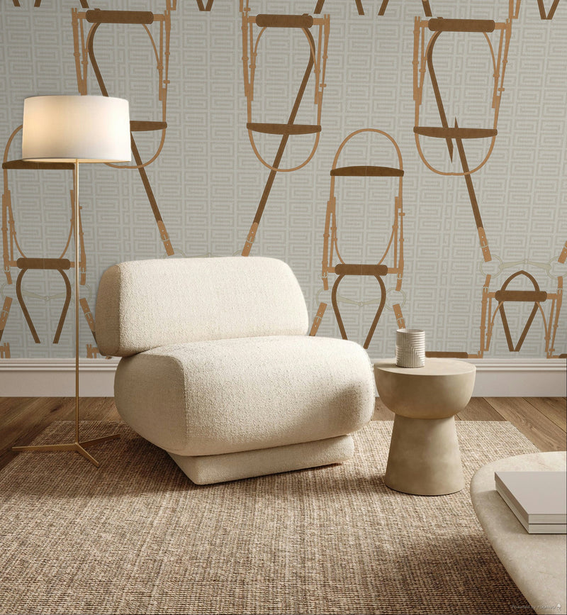 17-09-037-20 Wallpaper Bridle & Rein