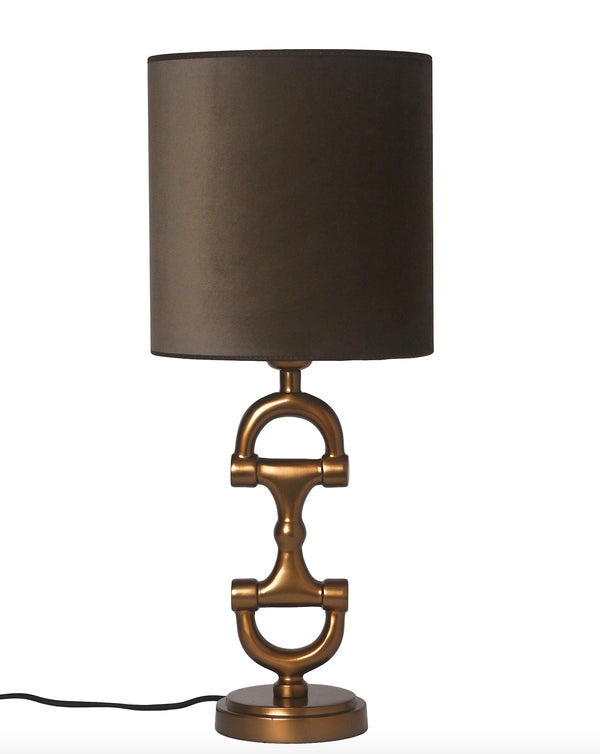 BIT Lamp stand Brass including Brown Shade.