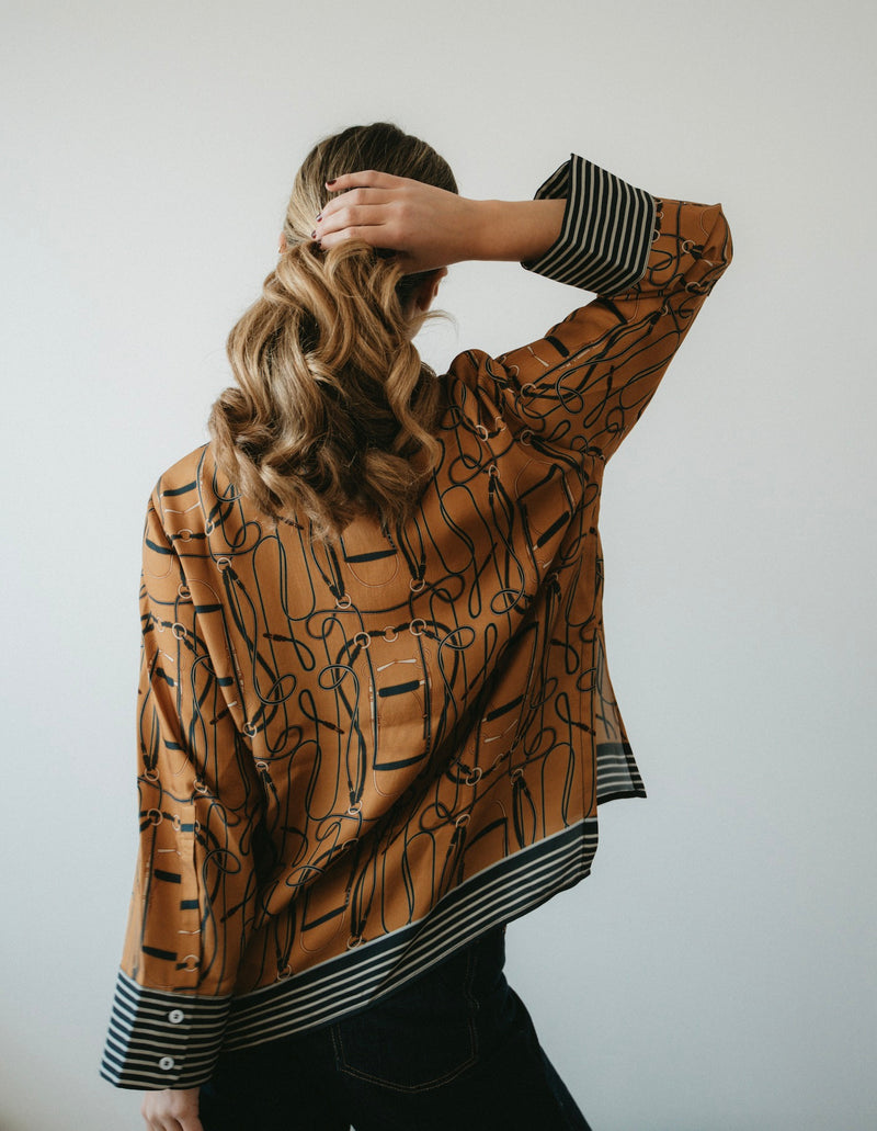 SATIN Shirt Heritage Stripe