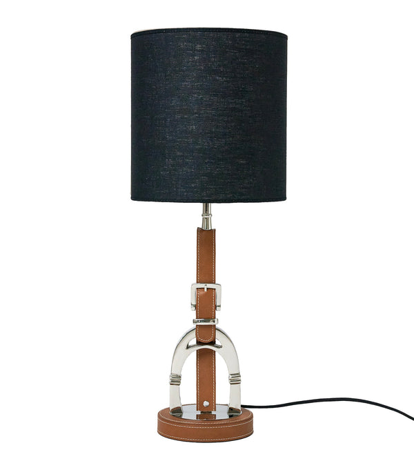 Luxury Stirrup Lamp with Leather.