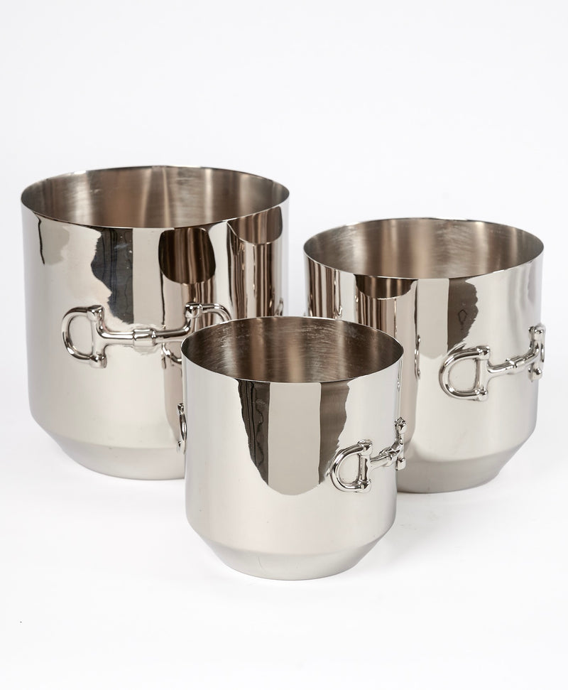 Snaffle Bit Pot set of 3 pieces