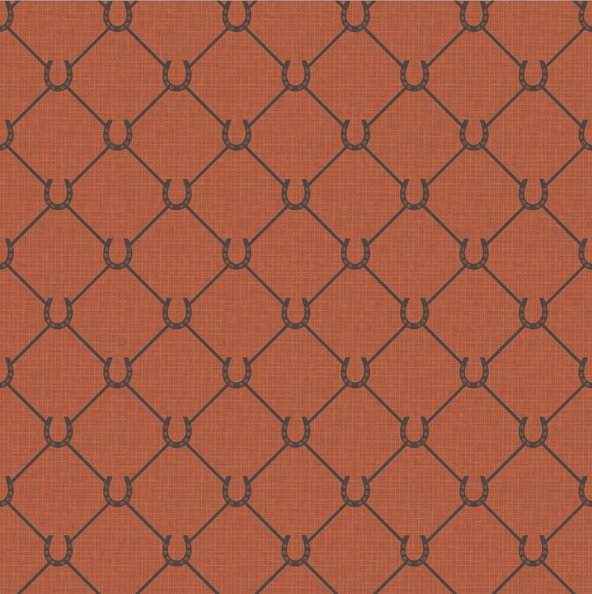 17-09-022-06 WALLPAPER Horseshoe Rust