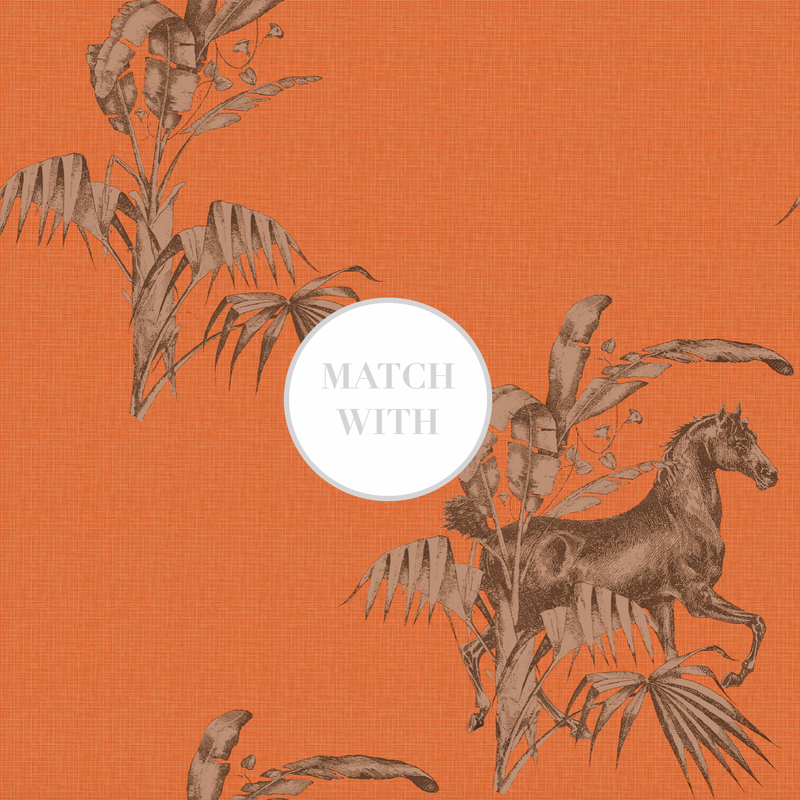 17-09-022-03/P WALLPAPER SAMPLE Horseshoe Mango