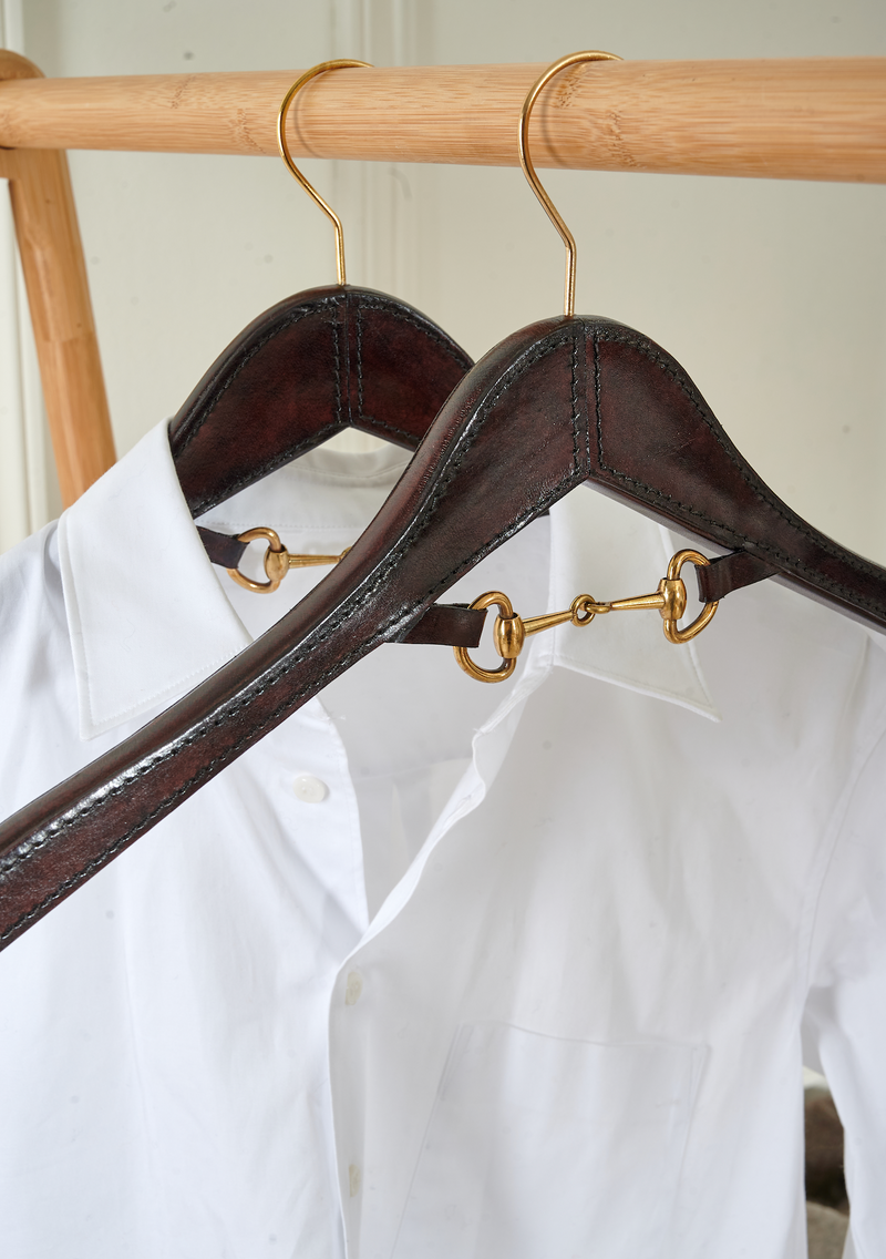 ADAMSBRO LEATHER HANGER BROWN