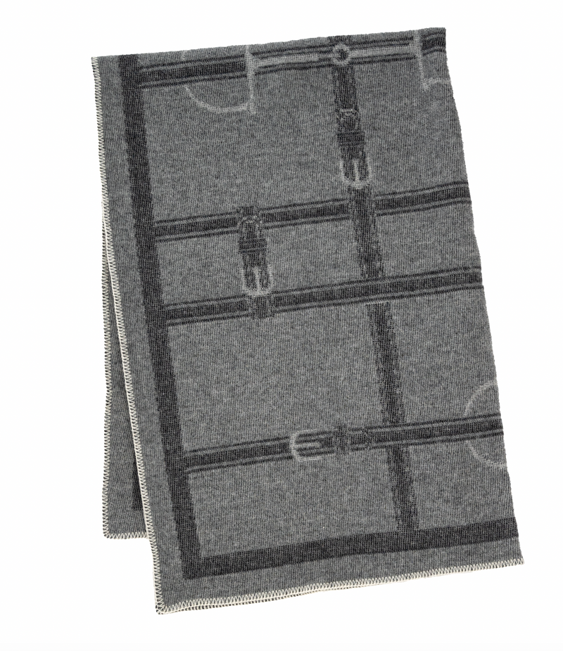 STRAP THROW NZ WOOL GREY