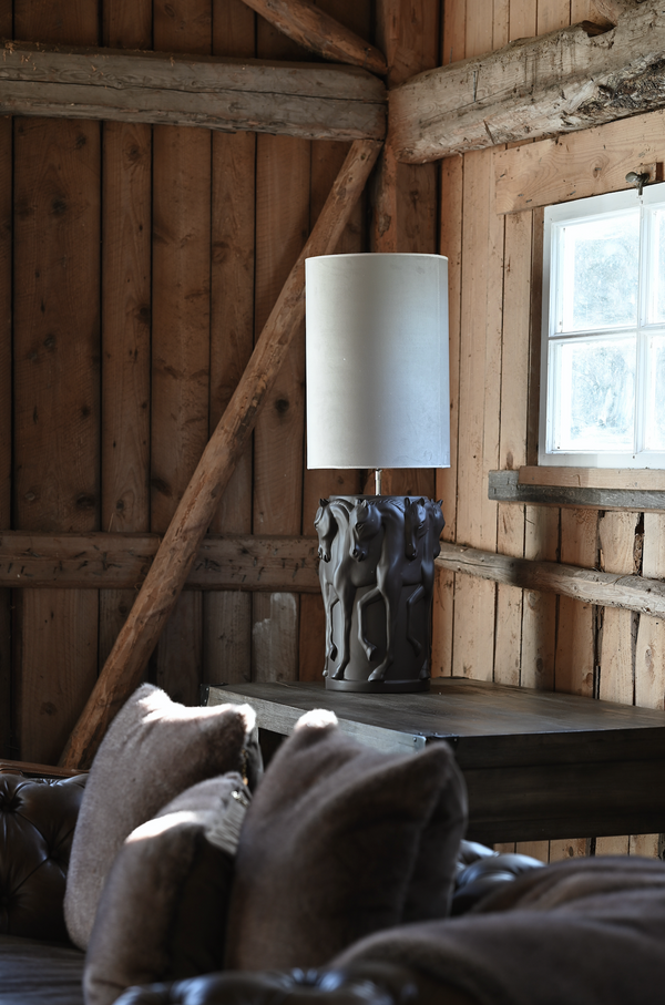 Lamp Stand Dancing Horses Matt Brown