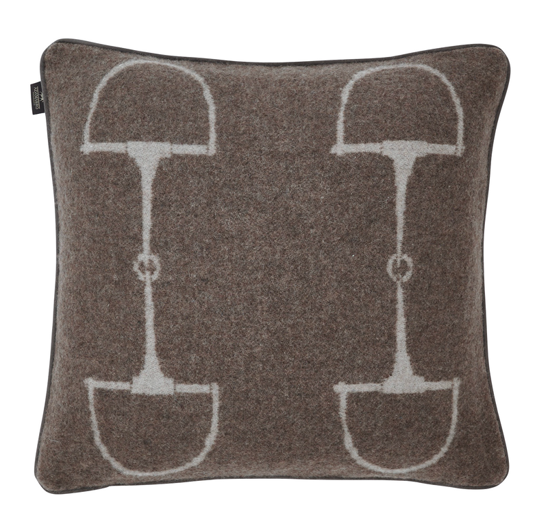 Wool Cashmere Cushion Classic Mud