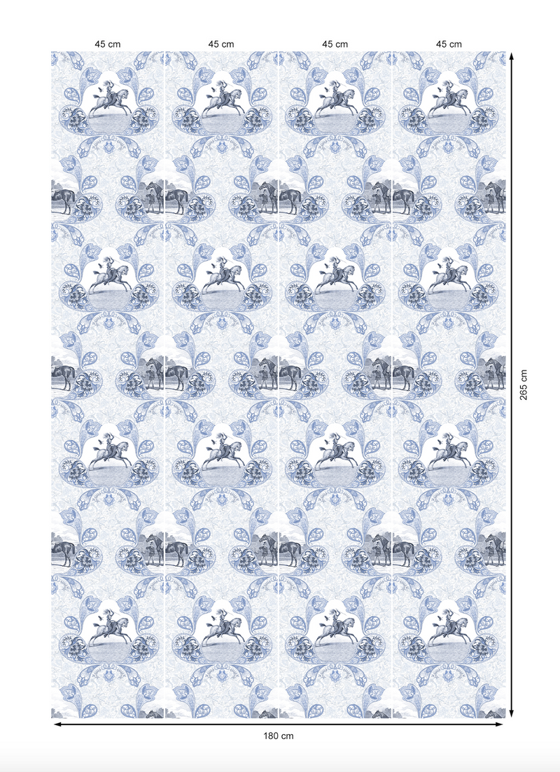 17-09-025-75 Wallpaper Paisley Porcelain Blue