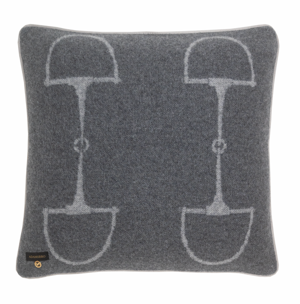 Wool Cashmere Cushion Classic Grey