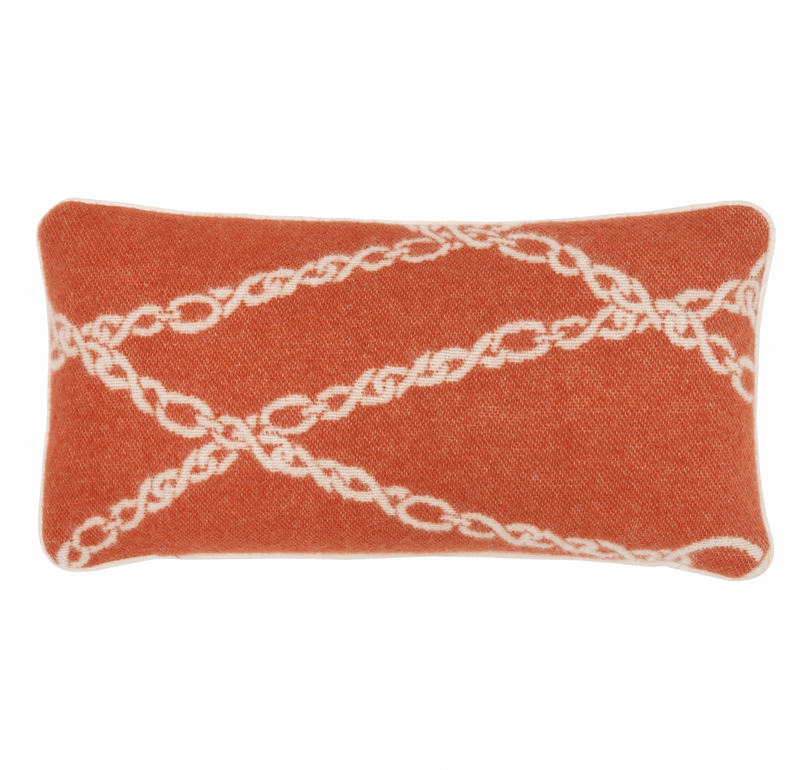 CLASSIC BIT CUSHION NZ WOOL RUST OANGE