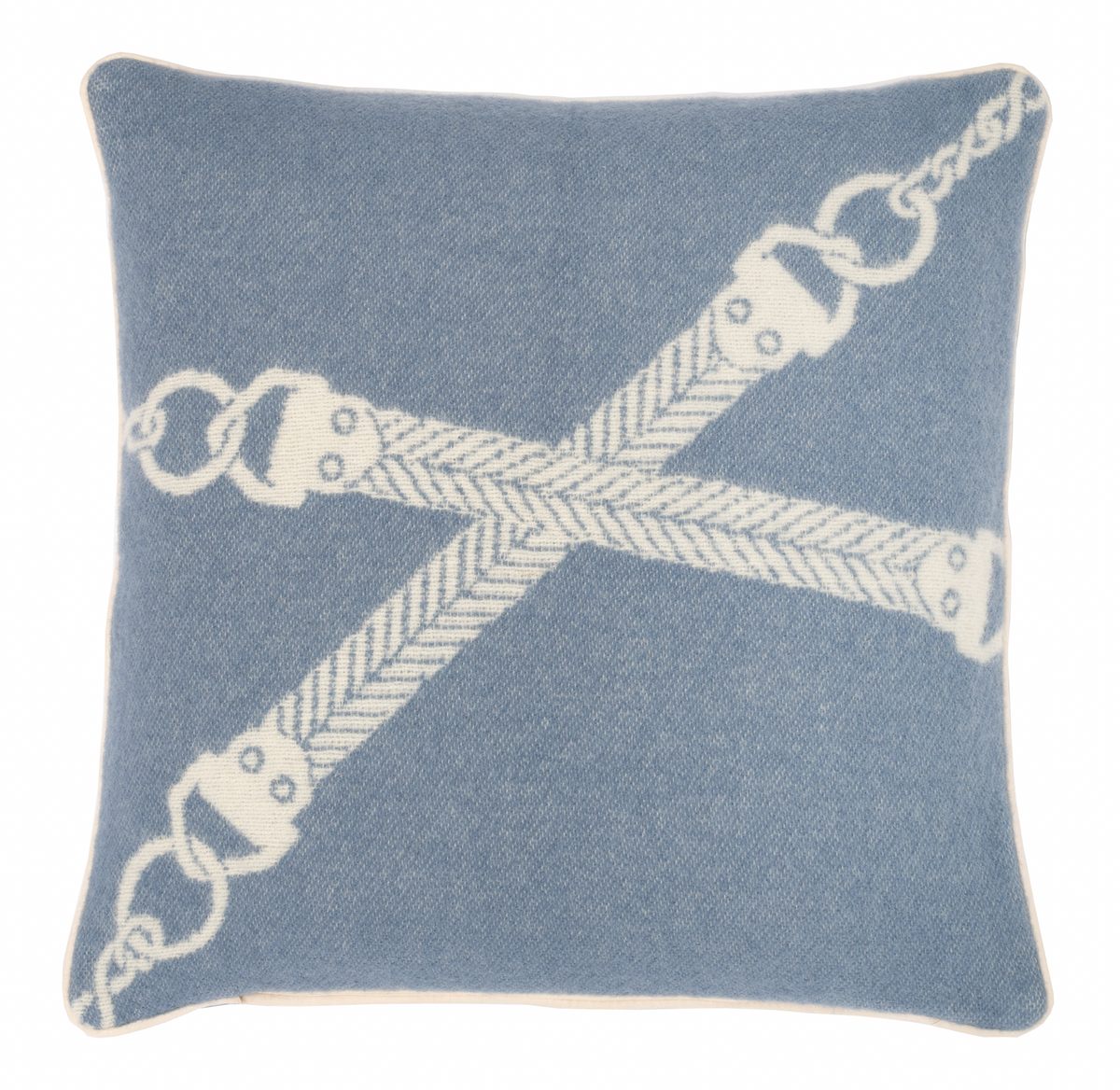 CLASSIC BIT CUSHION NZ WOOL DENIM.