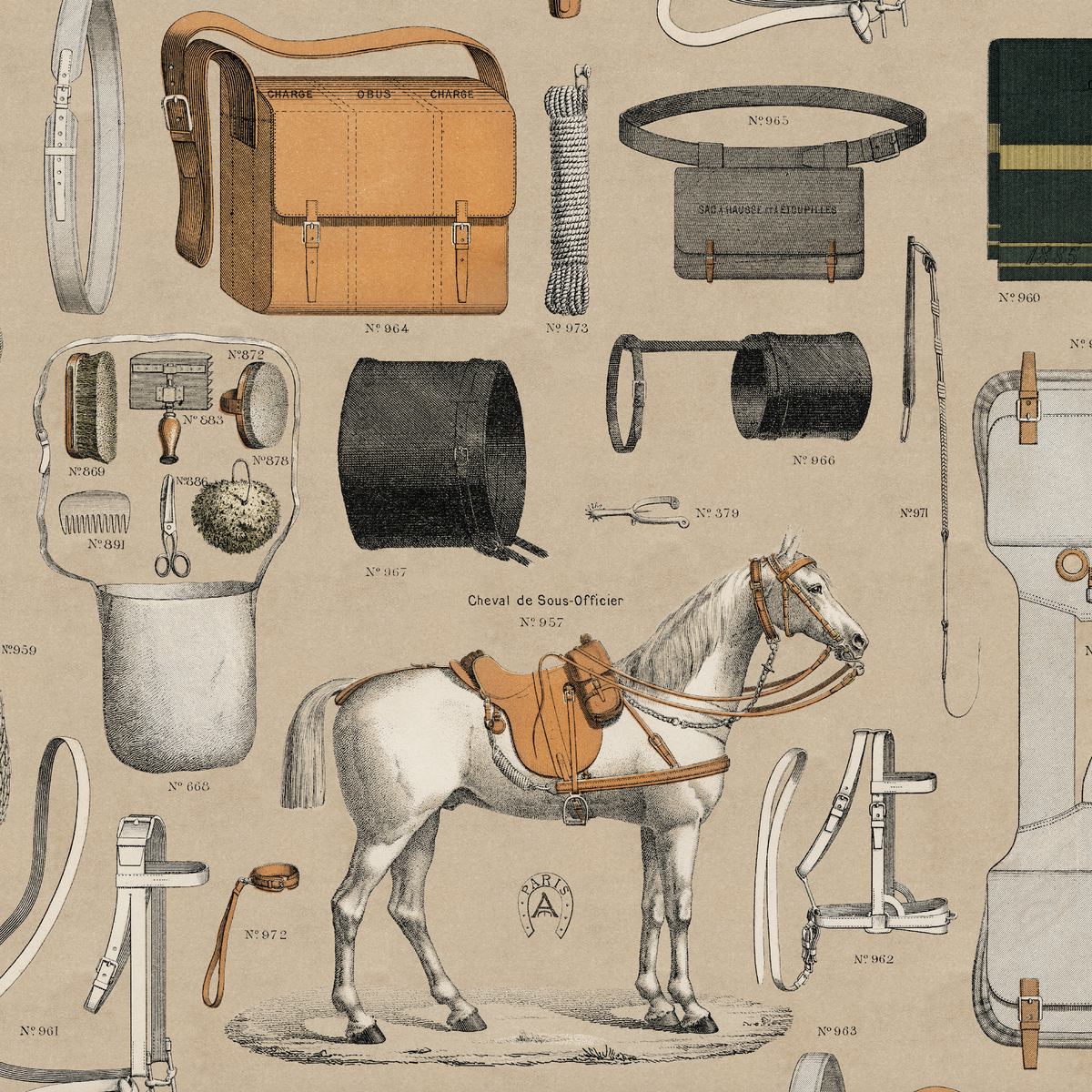 17-09-027-04/P wallpaper sample Cheval des Paris Small