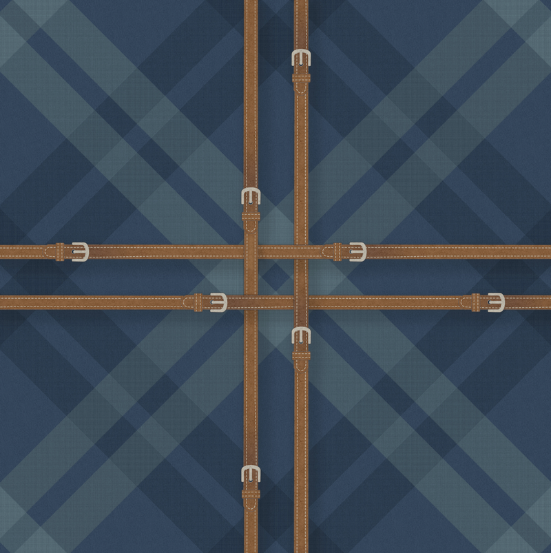 17-09-034-70 Wallpaper Tartan Dark Denim