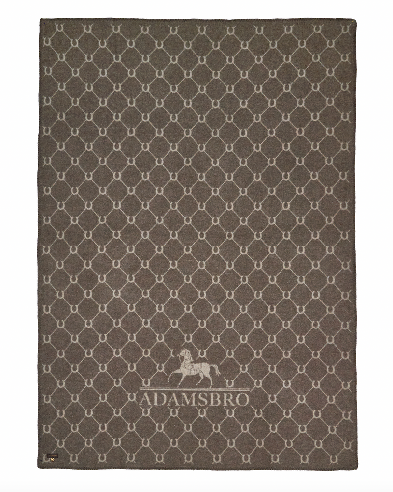 Luxe Merino Throw Mud Brown & Beige