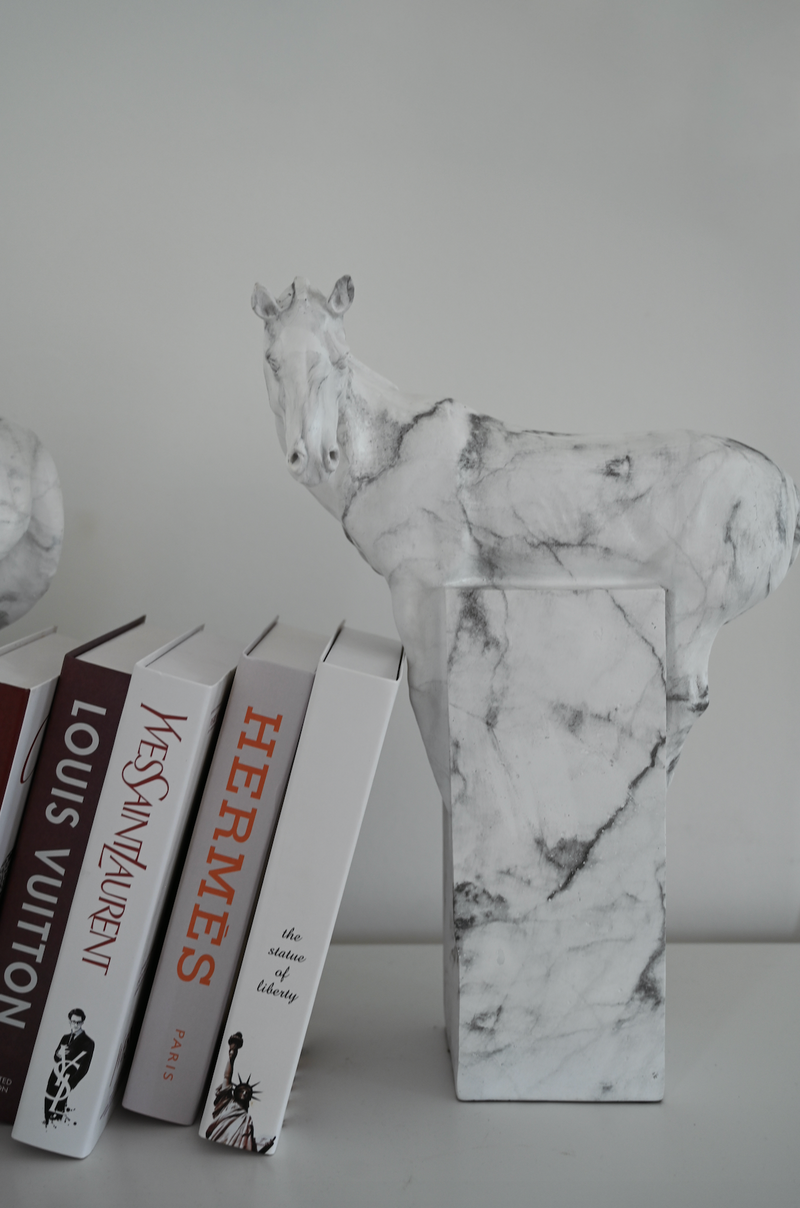 AWAKE HORSE SCULPTURE MARBLE