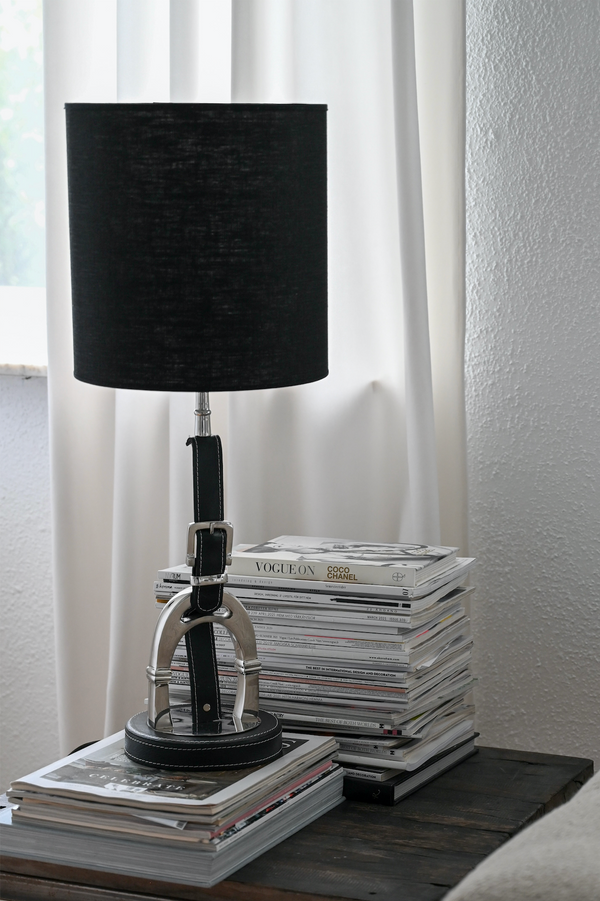 Luxury Stirrup Lamp with Leather.