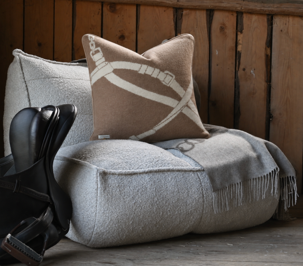 Luxury Halter Cushion New Zealand Lambswool