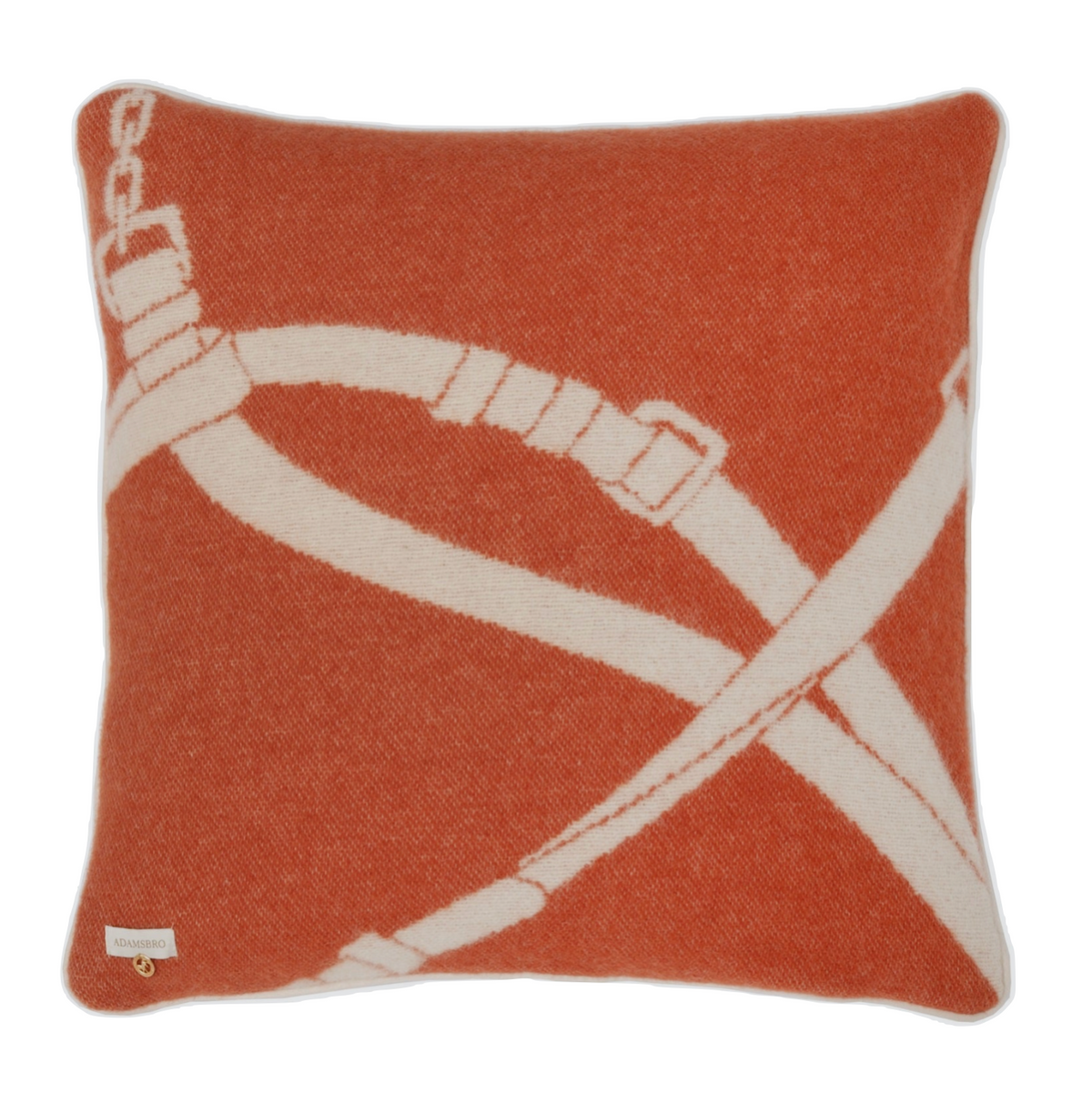 HALTER CUSHION NZ WOOL RUST