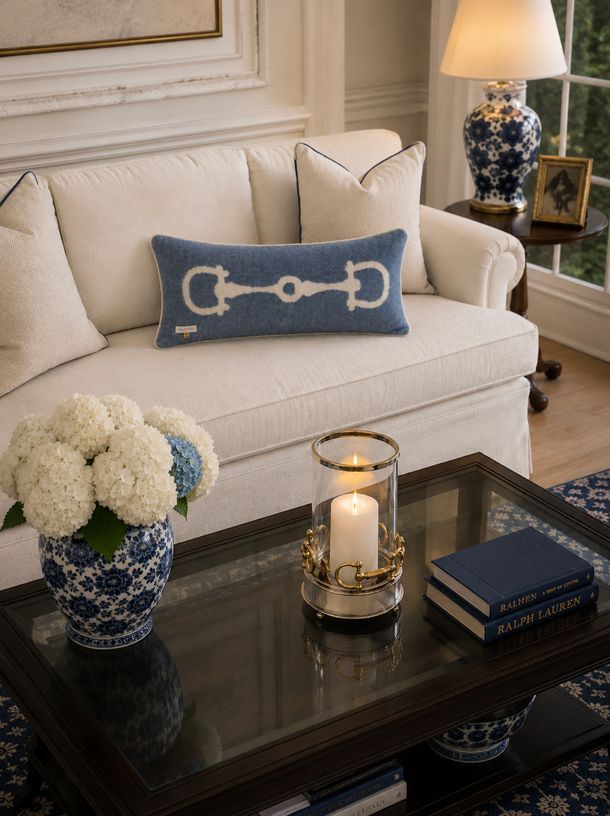 RETRO CUSHION NZ WOOL DENIM BLUE