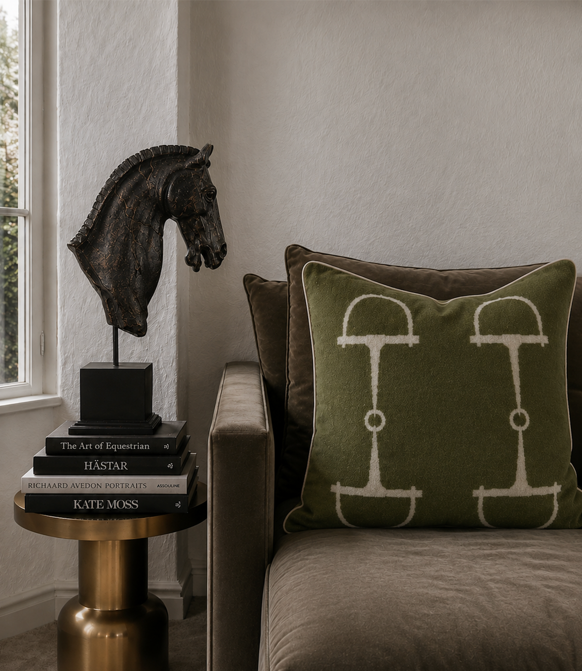 CLASSIC BIT CUSHION NZ WOOL MOSS