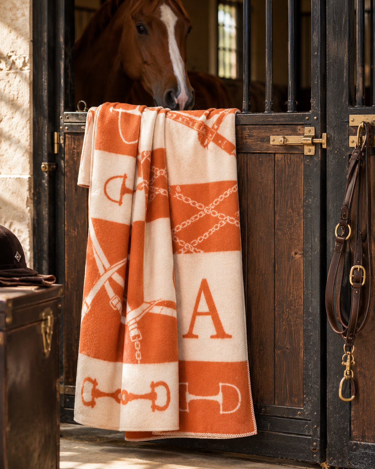 Classic Bit Throw – 100% New Zealand Lambswool NEW ORANGE