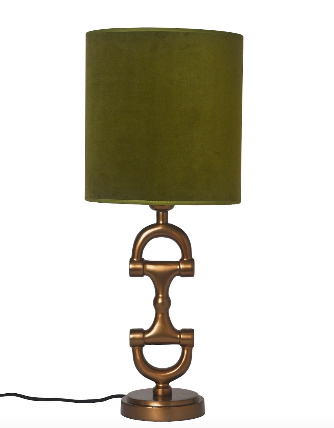 BIT Lamp stand Brass including Moss Green Shade.