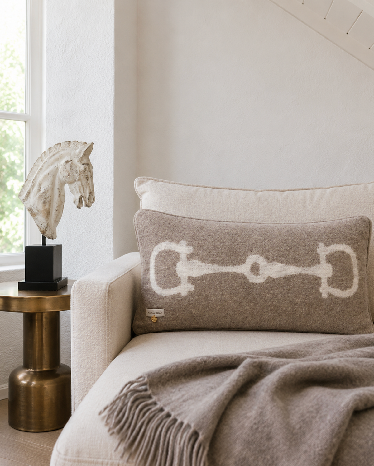 RETRO Luxury Cushion in 100% New Zealand Lambswool