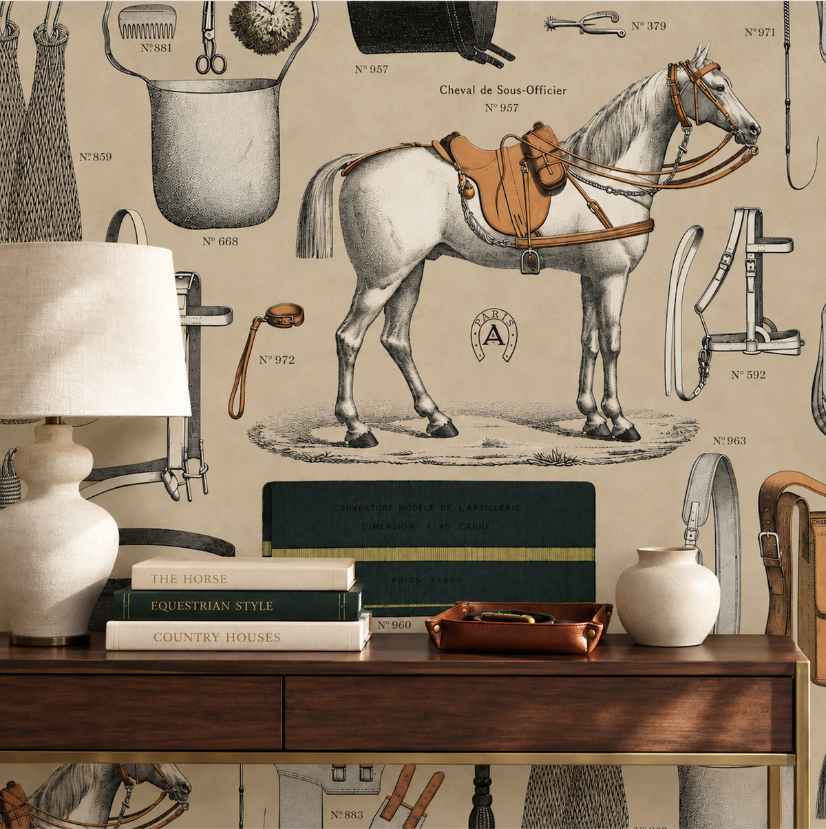 17-09-028-04 Wallpaper CHEVAL DES PARIS XL