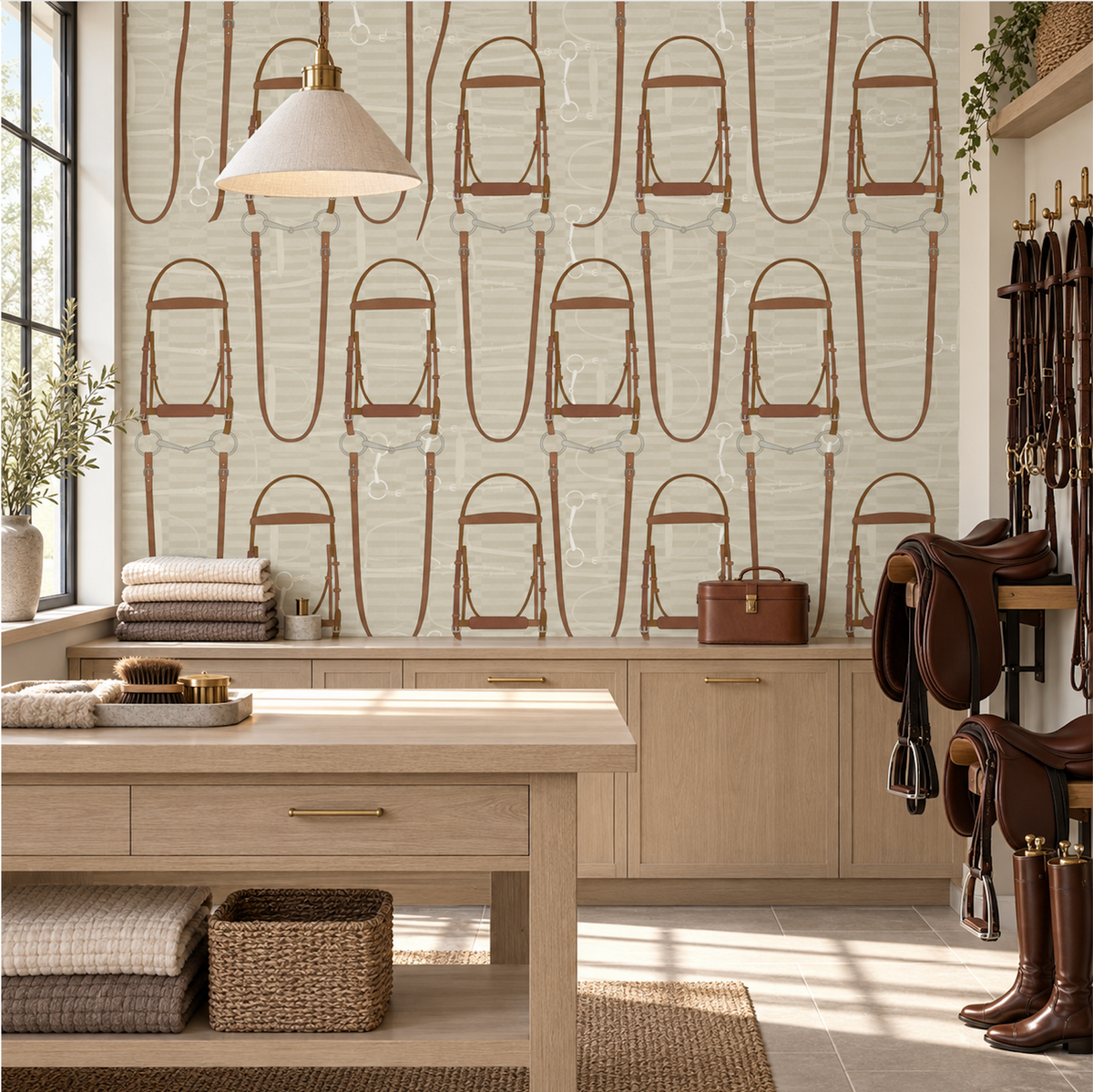 17-09-026-02 Wallpaper Bridle Pistachio