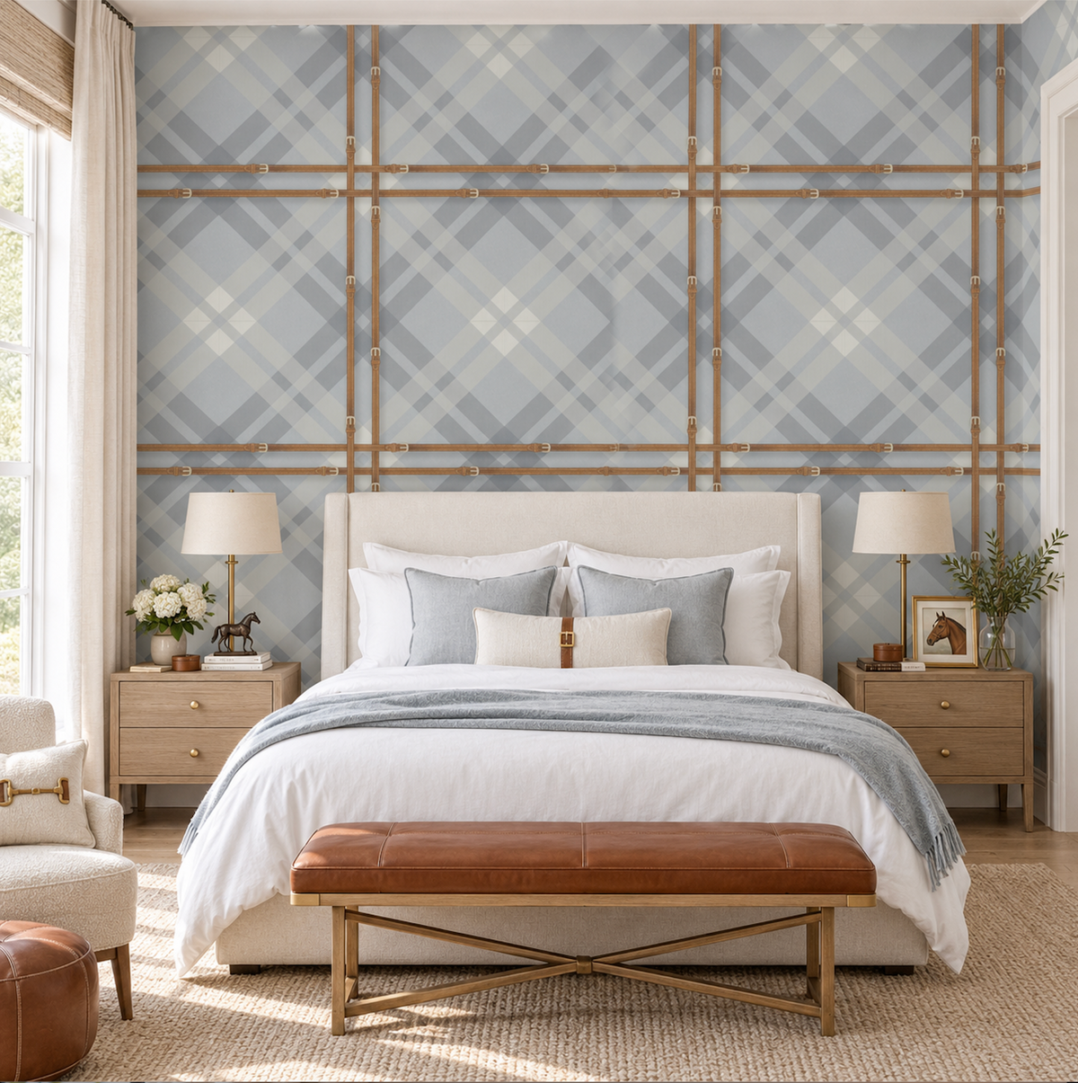 17-09-034-30 Wallpaper Tartan Mirage Grey