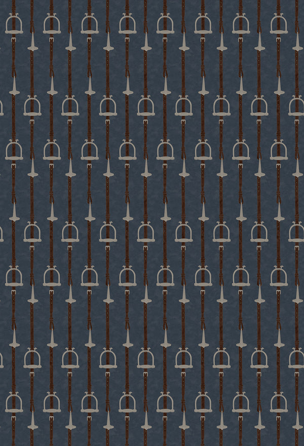 17-09-035-70 Wallpaper Stirrup Stripe Navy