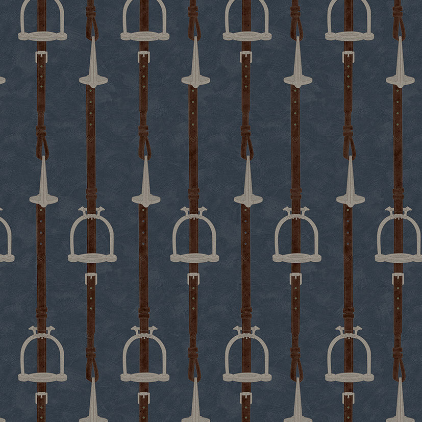 17-09-035-70 Wallpaper Stirrup Stripe Navy