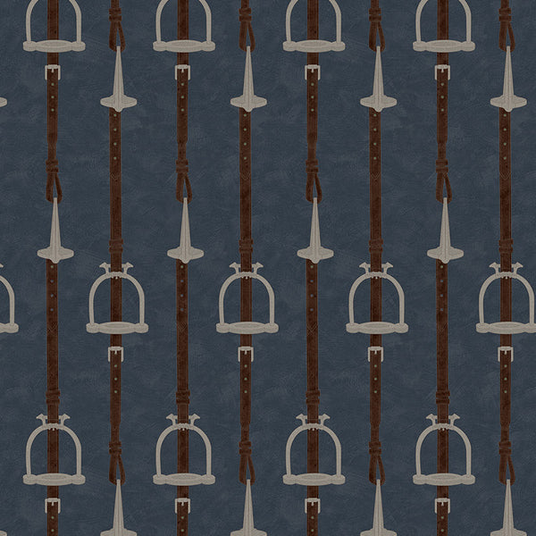 17-09-035-70 Wallpaper Stirrup Stripe Navy