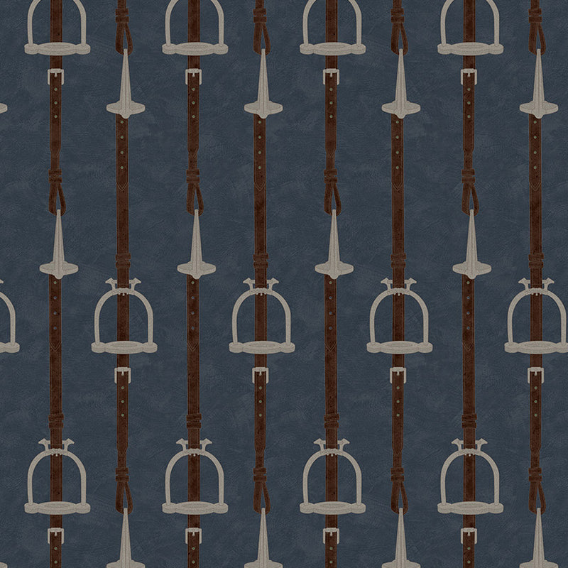 17-09-035-70 Wallpaper Stirrup Stripe Navy