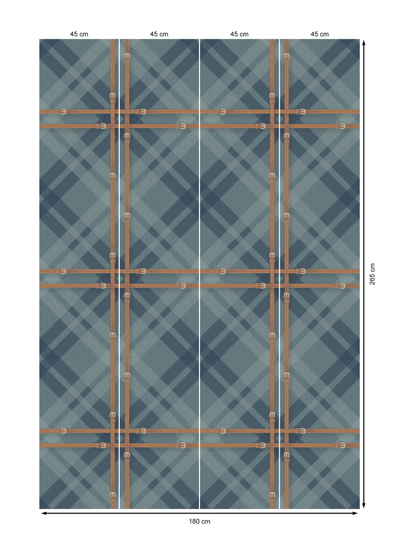 17-09-034-69 Wallpaper Tartan North Atlantic.