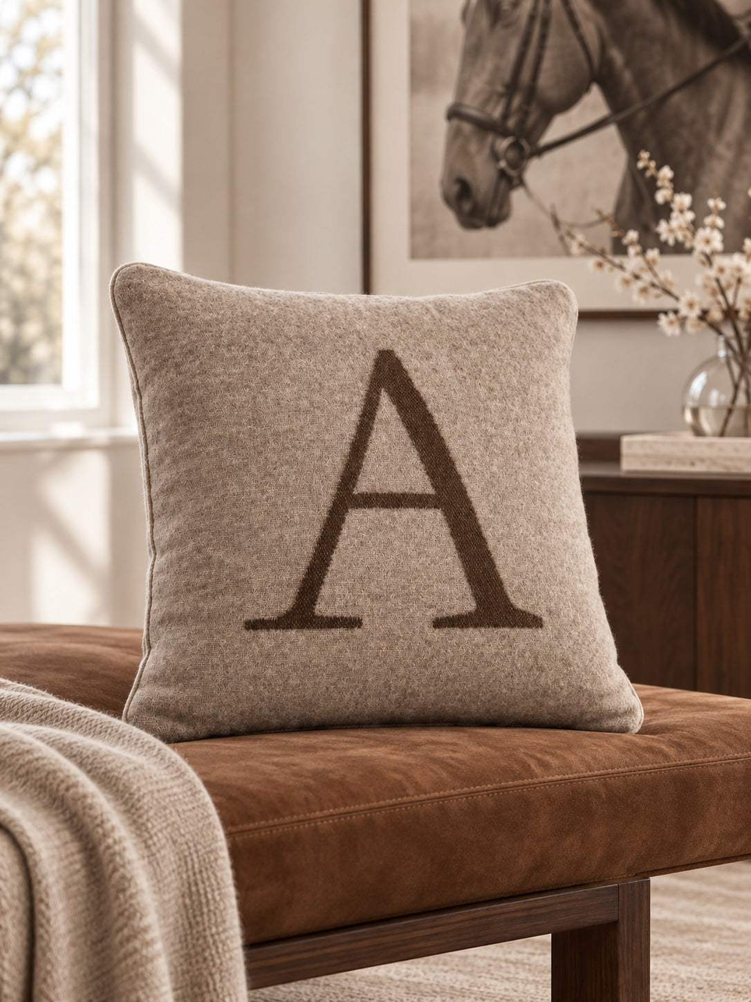 Luxury Cushion in 100% New Zealand Lambswool Halter